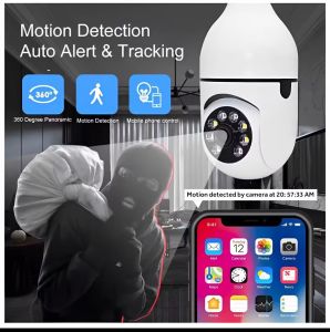 รองรับเครือข่าย 2.4gกล้องหลอดไฟ กล้องไร้สาย 2ล้านพิเซล กล้องวงจรปิด กล้องวงจรปิดไร้สาย หลอดไฟ+กล้องวงจรปิด2In1wifi กล้อง Home IP Security Camera-app