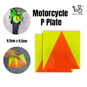 T2P P Plate Motorcycle Probation Motorbike Class 2B Reflective Surface Adhesive Stickers