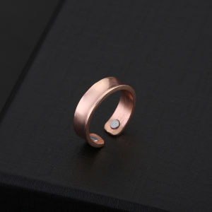 Couples Open Ring Rose Gold Metal Jewelry Magnet Open Ring Metal Ring Health Ring Open Design Health Benefits Love Connection
