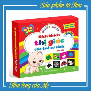 Flash Card Kích Thích Thị Giác - Zíc Zắc Cho Bé 0-1 Tuổi Thẻ In 2 Mặt