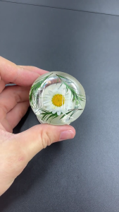 Decorative Ball Door Knob Featuring Nature Inspired Pattern Rustproof Comfortable Handle Simple Maintenance