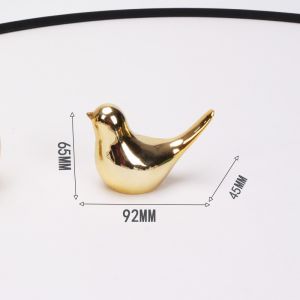 Ceramic Golden Bird Soft Ornaments Creative/Ceramic Gold Decor/Nordic Table Decor/Ceramic Bird Figurines