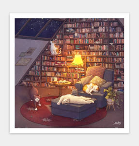 Pintoo Jigsaw Puzzle 900 pcs H3456: Limduey - Library