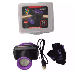 AOKI Senter Kepala Zoom Cahaya dengan USB-C Fokus & Penyebaran Zoom 300 Lumen 3600 A