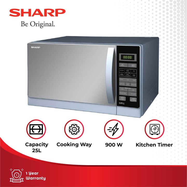 Sharp Microwave Oven R-728-S-IN - Silver | Lazada Indonesia