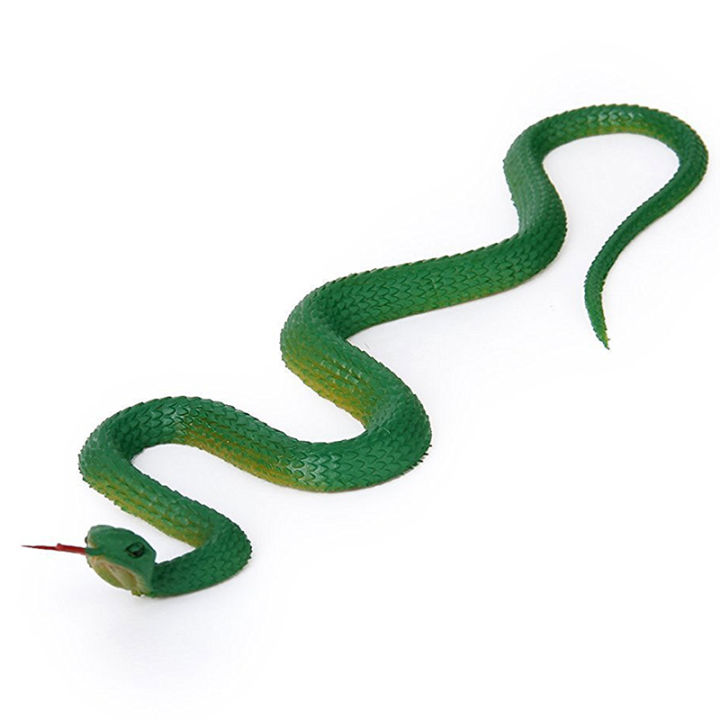 Simulation soft plastic toy snake Simulation Snake Rubber Tip Toy
