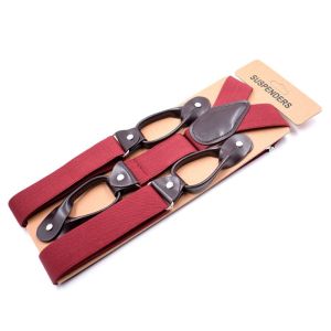 Q-1151 STORE Adult Y Shape Leather Vintage Trouser Straps Belt Elastic Braces Braces Suspenders Adjustable Strap Clip