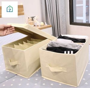 Hộp đựng quần áo chia 7 ngăn tiện gọn dễ tìm 38x25xcao20cm