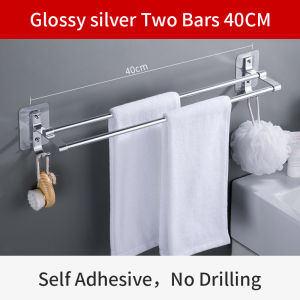 Bathroom Towel Rack with Hook Shower Rack Shelf Organizer wall-mounted