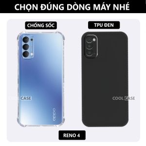 Ốp lưng bảo vệ chân sạc OPPO Reno 4 /4 Pro/ 4Z chống trơn trượt-Cool Case