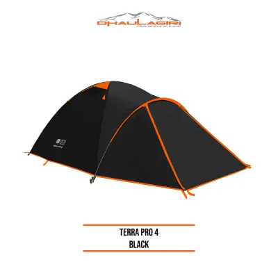 Dhaulagiri - Tenda Camping 4 Orang - Tent Terra Pro 4 - Tenda Double Layer Waterproof dan Alloy PU 3000 mm