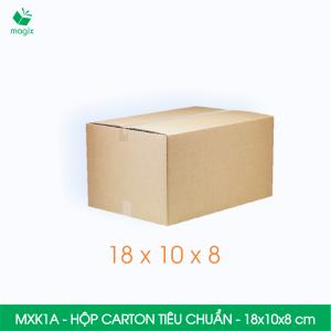 MXK1A - 18x10x8 cm - 60 hộp carton đóng hàng tiêu chuẩn - Thùng carton hộp giấy | Magix Packaging