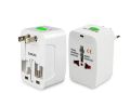 Travel Adaptor internasional colokan listrik universal steker all in1 EU AU UK US Plug multifungsi Colokan Stop Kontak. 