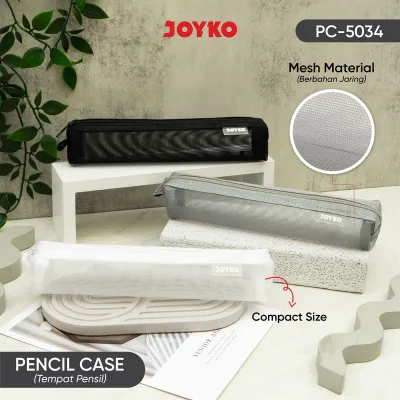 JOYKO Kotak Tempat Pensil Pencil Case PC-5034 Mesh Material