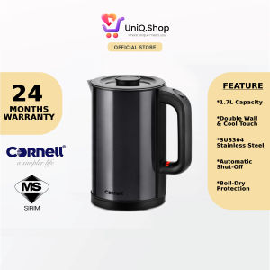 Cornell Digital Double Wall Cordless Jug Kettle 1.5L | CJK-1500DS (SUS304 Stainless Steel Cerek)