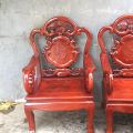 Bộ bàn ghế Guột gỗ nhãn. 