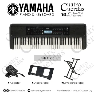 Yamaha PSR E383 Original (No to Fake/Sticker Dashboard) and Original Yamaha Adaptor