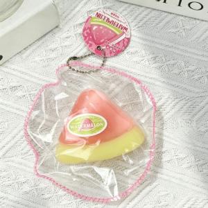 SG Stock Kawaii Cute Squishy Key Chain Soft Squeeze Toy Charms Portable Stress Relief Fidget Pendant for Kids Gift