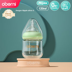 Oberni Botol Susu Bayi Anti Kolik Botol Minum Bayi Botol Susu Kaca Bayi Bpa Free 150ml