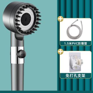 High Pressure Shower Head – 3 Spray Modes + ON/OFF Switch | Handheld & Rain Spa Sprayer with Filter | 1.5m Hose & Holder