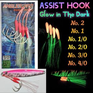 Assist Hook GID Glow in The Dark Fosfor Jigging Metal Jig timorgear jogja