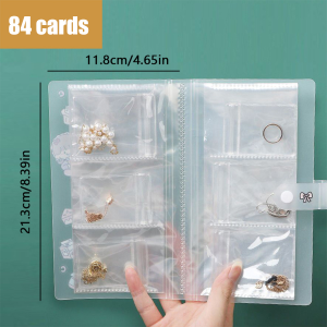 3นิ้ว อัลบั้มเครื่องประดับ หนังสือเก็บเครื่องประดับ 288ช่อง สำหรับเก็บแหวน สร้อยคอ ต่างหู