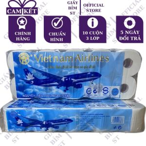 Giấy Vệ Sinh Mb 3 Lớp 10 Cuộn Cao Cấp  Cho Nhà Hàng Quán Ăn - Cõ Lõi Không Lõi