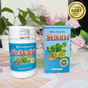OBAT HERBAL KAPSUL DAUN SELEDRI - 100% Extrak Daun Seledri - Penurun Tensi Darah Tinggi Ampuh
