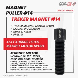 TRACKER MAGNET #14 MOTOR SPORT BESAR TREKER MAGNET SERBAGUNA TREK MAGNIT MOGE CABUT KOMSTIR YAMAHA HONDA KAWASAKI 300CC 500CC 700CC 1000CC