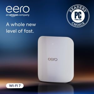 Amazon eero Max 7 I Mesh Wi-Fi 7 Router I Ultra Fast 10 Gbps I 1-2 Bedroom Homes I 1 Pack