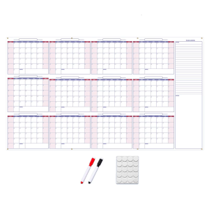 2026 Wall Calendar Yearly Planner Reusable Erasable Calendar 2026 Home Office Organiser Planner Undated (152x87mm)