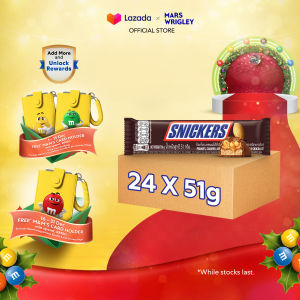 -MINGYUs Favorite- [Outer Deals] Snickers Peanut Bar Single 51g Chocolate / Recharge (24s)