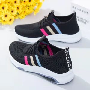 Korean womens new rubber lace-up casual sports shoes breathable work shoes