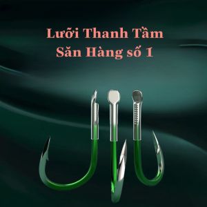 LƯỠI CÂU CÁ THANH TẦM Vỉ 5 Lưỡi  SĂN HÀNG  ĐẸP  BỀN  RẺ  CLIP MỖ TẢ RẤT RÕ RÀNG