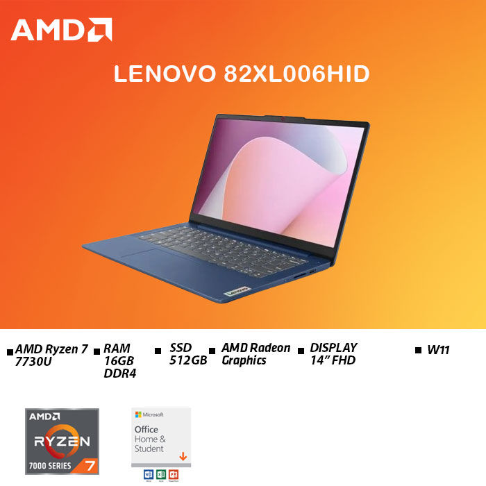 LENOVO LAPTOP IDEAPAD SLIM 14ABR8 82XL006HID 14