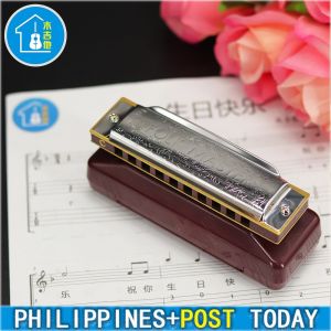 Suzuki 1072-C Folkmaster Standard 10-Hole Diatonic Harmonica Key for Beginner 铃木10孔口琴