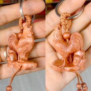 [HCM]Móc xâu chìa khóa hình con giáp bằng gỗ-Nhiều Mẫu