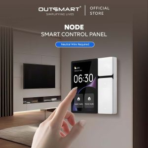 Outsmart Smart Home Control Panel – 3 Gang Touch Screen with Infrared Remote
