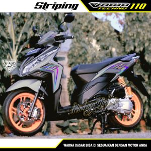 Striping Vario Techno 110 FunRide Sticker Vario Tech 110 Striping Vario Sticker Vario Sunmori Sunmoride Sticker Click 110 Decals Click 110 Decal Vario KandangSticker