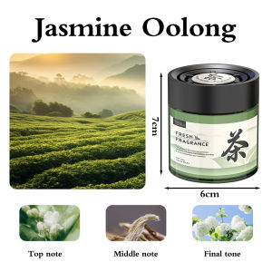 100g Car Aromatherapy Solid Balm Gardenia Jasmine Oolong Tea Long Lasting Fragrance Perfume Cup Deodorant  Air Freshener Auto Interior Accessories