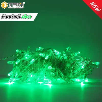 ไฟกระพริบ หลอด LED 100 ดวง ยาว 8 เมตร ปรับได้ 8 ระดับ ไฟแช่ไม่กระพริบ ไฟปีใหม่ ไฟคริสมาสต์ ไฟตกแต่ง ไฟเทศกาล