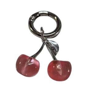 Độc đáo cherrys khóa tình yêu Keychain quyến rũ thanh lịch thiết kế móc treo chìa khóa phụ kiện di động cho thời trang cá nhân