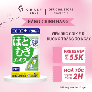 Viên uống trắng da DHC Coix Adlay Extract Supplement 30 ngày Nhật Bản