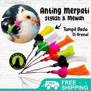 SEMPATI Anting Burung Merpati Pos Lomba Tomprang Kolong Giwang Hias Hiasan Telinga Burung Dara Anting Bulu Tindik Burung Merpati