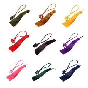 Handmade Chinese Knot Keychain Decoration Polyester Tassels Key Holder Ornament For Bag Charm Gift