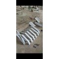 Pengaman herek perisai samping bak truk engkel model herex stainless holo 2 sisi +winglet motif jumbo gemoy variasi bak truk slebor cikrak engkel. 