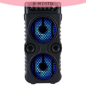 TENXI3 Ngoài Trời Xách Tay Loa Không Dây Kép 3 Inch Âm Nhạc Stereo Loa Siêu Trầm Bass USB Cung Cấp Điện Cho Nhảy Múa Bên Gia Đình Karaoke