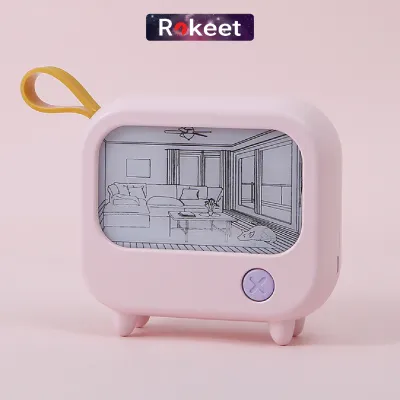 Rokeet Night Lamp Aesthetic Lampu Hias Kamar Tidur Hadiah Ulang Tahun Rechargeable