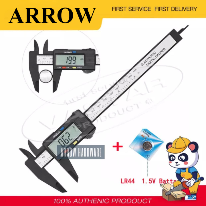 6inch 150mm Electronic Digital Caliper Ruler Carbon Fiber Composite ...