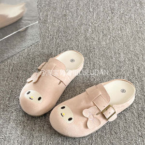 New Y2K Melody Cute Anime Slippers Summer Female Thick Sole Flat Shoes Sweet Cartoon Outdoor Anti Slip Slipper Girl Cartoon Gift